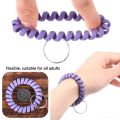 Matte Spiral Bracelet Keychain Cis Bracelets Stretchy Key Chain Wrist Cis Keyring Spring Key Holder for Gym Pool Yoga Sauna. 