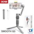 ZHIYUN SMOOTH Q3 & CINEPEER CQ5 - Smartphones Gimbal 3-Axis Flexible Phone Handheld Stabilizer with Fill Light for Android / IOS and And Every Smartphone (Official). 