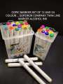 Set of 12 and 24 Superior Touch Copic twin art sketch double headed Art marker Permanent marker sketching marker graphic marker MS-888. 