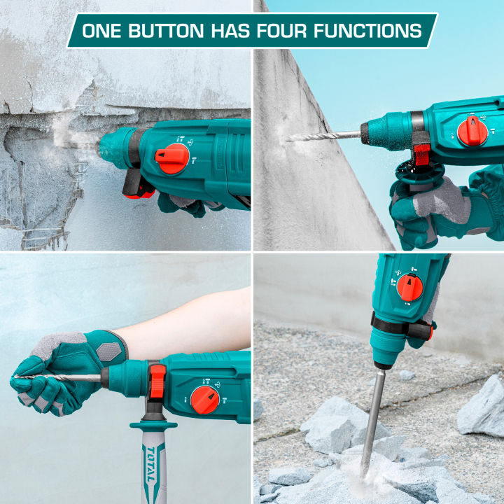 TOTAL%20TH308268%20Electric%20Rotary%20Hammer%20800W%20(3%20way)%20with%203%20drills%20and%202%20chisels%20-%20Image%204
