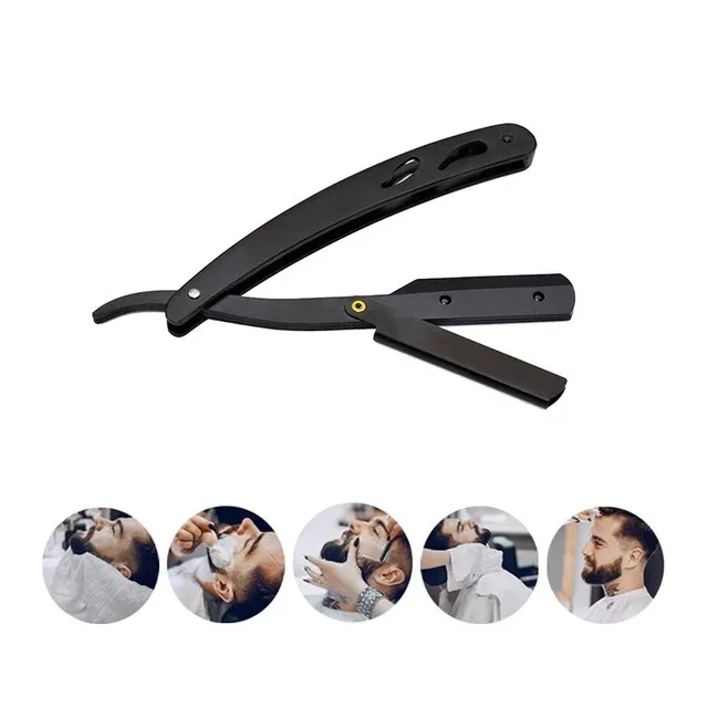 Shaving%20Barber%20Tools%20Hair%20Razor%20(Black),%20Professional%20Adjustable%20Painless%20Safety%20Razor%20Ustra%20for%20Men%20Personal%20and%20Salon%20Use%20(Pack%20of%201),%20Folding%20Razor%20Stainless%20Steel%20Single%20and%20Compatible%20Sharp%20Practical%20-%20Image%202