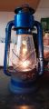Lantern lamp Lalteen Blue Color 12 inch Hight Made in China. 