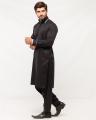 Black Designer Shalwar Kameez for men. 