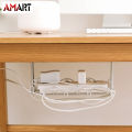 Under Desk Cable Management Tray Organizer for Wire Cord Power Charger Plugs. 