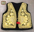 Traditional Afghani Waistcoat for Kids (Black velvet embroidery). 