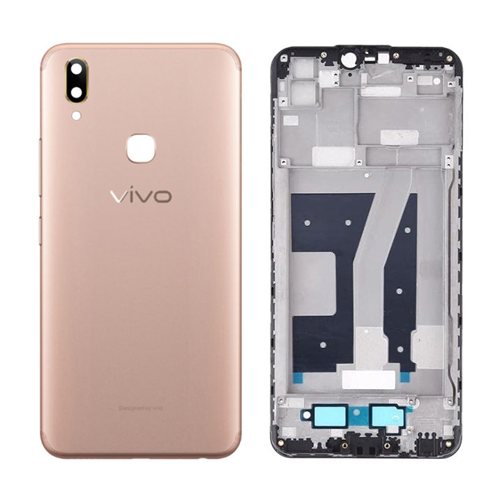 Vivo Y85 Complete Back Back Body Casing Housing Replacement Part with Camera Lens For Vivo Y85 - Golden
