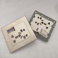 Universal Multi Plug 5in1 China Fitting Sheet China Switch Board- ECM Metal Series. 