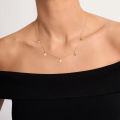Exquisite Gold Layered Tiny Small Star Charm Choker Necklace For Girls. 