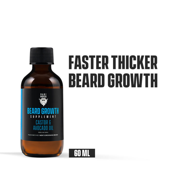 Beard Growth Oil | Best Beard Growth Oil | Beard Growth Guaranteed | Dari Mooch Growth Oil | 60ml