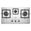 Haier HCC- 832DGS (3 Brass burners + Stainless Steel + Electric Ignition + Flame Failure Protection Device )  - Brand Warranty - Free Professional Installation By Haier. 