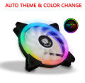 【SUPER CHEAP】SID E-STORE 11 Blade RGB FAN for PC Casing Gaming Colorful LED Molex Connection. 