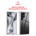 YOUKSH Acrylic Case For Samsung Galaxy S25 Ultra , Clear Case With Anti-Yellow Back, Shock Proof With Built-In Air Bag.. 