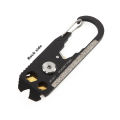 True utility Fixr 20 In 1 Multi Tool Gadget Fix Pocket Survive Key keychain Mini Multifunctional Carabiner Camp travel Hike Outdoor Ring. 