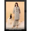 Winter Collection Unstitched 2 Piece Printed Dress. 