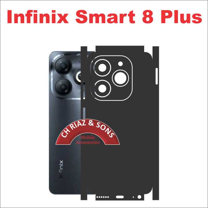 INFINIX SMART 8 PLUS FULL BACK 360 premium Protection Skin Wrap full cover Premium Quality
