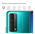 BLKNAIM 3 in 1, transparent glass film + camera lens film + carbon fiber back film, compatible with Huawei Y7A tempered glass film, anti-scratch, anti-shock/dust-proof, cheap,. 