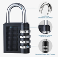 4 Digit Password Combination Lock for Suitcase, Locker, Drawe - Resettable Combination Code Padlock for Total Security. 