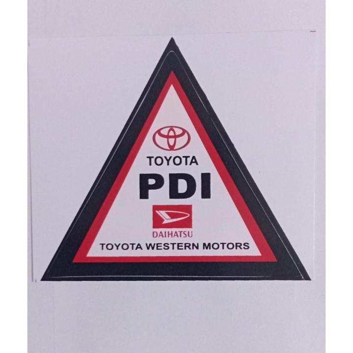 TOYOTA PDI OK Windscreen Sticker – 1 Piece