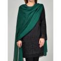 Bottle Green Dupatta Matching Crinkle Chiffon Dupattas For Girls Ladies Overlocked Dupattas-All Colors Available. 