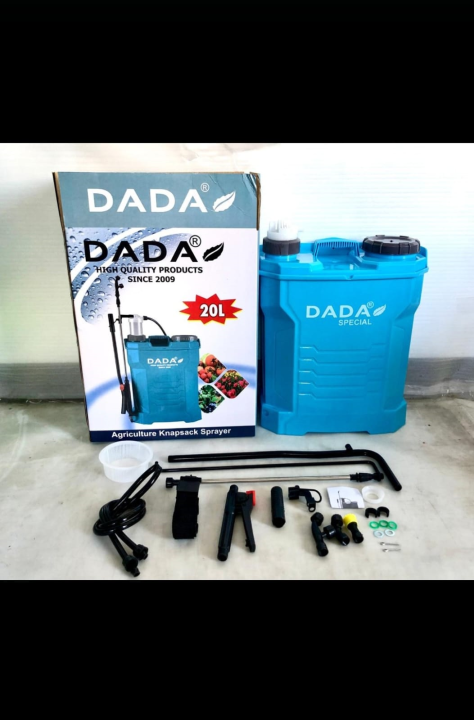 DADA Multi Purpose Manual Water Spray Pressure Type 20 Liter Bottles with Shoulder Strap,  Interface Bottle Spray for Garden Tools and Multi Purpose Use ( 20 L )