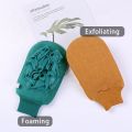 Deepsea Exfoliator Bath Gloves With Bath Ball Shower Body Scrub Gloves, Dead Skin Cell Remover Specially For Face Spa Body Cleaner Mitts. 