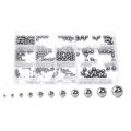 520Pcs Precision Steel Ball Bearings ,2-8mm Balls Magnetic Loose Kit. 