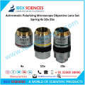 IBEX SCIENCES-Achromatic Polarizing Microscope Objective Lens Set Spring 4x 10x 40x. 