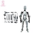 3d Printed Action Figure 15 Weapons Robot Action Figure Multi-jointed Movable 3d Printed Model Articulated Dummy Figurine for Kids Adults Unique Gift Idea Poseable Robot Figure. 