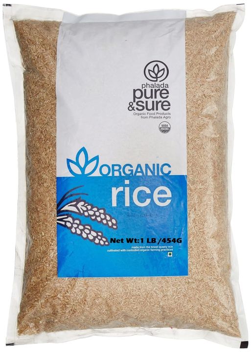 Organic Brown Rice, Unpolished | Instant Boost of Energy 454 gm