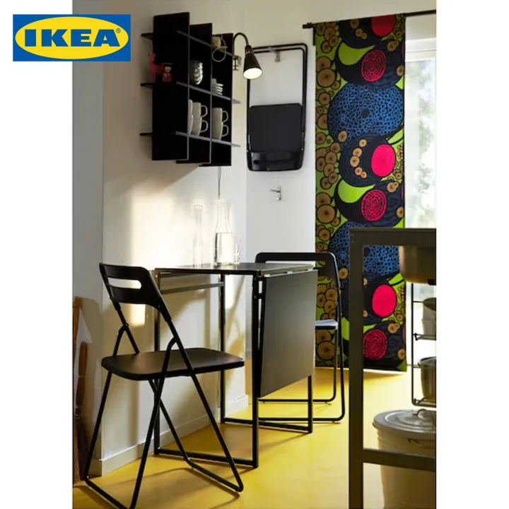 IKEA%20Folding%20Chair%20:%20NISSE,%20Black%20%7C%20White%20-%20Image%205