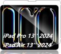 iPad Pro 13 Screen Protector for iPad Pro 13 2024 / iPad Air 13-Inch 2024; Tempered Glass  for 2024 iPad Pro 7th / iPad Air 6th Gen 13". 