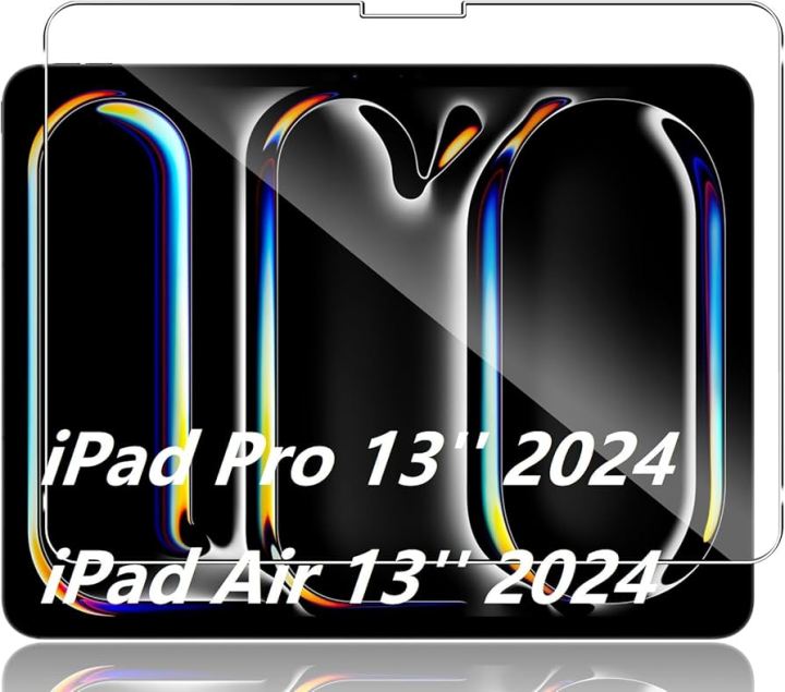 iPad Pro 13 Screen Protector for iPad Pro 13 2024 / iPad Air 13-Inch 2024; Tempered Glass  for 2024 iPad Pro 7th / iPad Air 6th Gen 13"