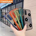 YIWESAN For IQOO Neo 3 Case Fashion Word Flower Thin Edge Frosted Transparent Hard Cases Shockproof Casing Full Cover Protect Case. 