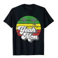 Yeah Mon Jamaica Rasta Roots Rock Reggae Jamaican Retro Gift T-Shirt Boy Family Geek Tops Shirt Cotton T Shirt Party. 