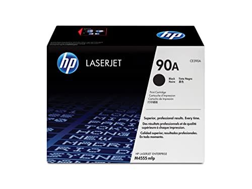 Original HP 90A Black Toner Cartridge | Works with HP LaserJet Enterprise 600 M602, M603 Series, HP LaserJet Enterprise M4555 MFP Series | CE390A Certified by Asian Traders with Returned warranty