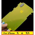 iPhone X and XS Transparent Jelly Back Cover Protection Sheet, Anti-Fingerprint, Anti-Shock, Carbon Fiber Matte Finish, 360 Full Coverage. 