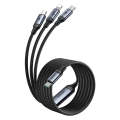 Joyroom SA21-1T3 30W 3-in-1 Fast Charging Cable (Type-C to L+C+M) 1.2m - Black. 