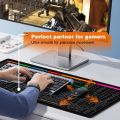 Anti Slip Keyboard Mouse Pad with Shortcut Key Patterns, Keyboard Shortcut Mouse Pad, Office/Excel/Word/PPT Shortcuts Cheat Sheet Mat, Large Gaming Mouse Pad Desk Mat. 