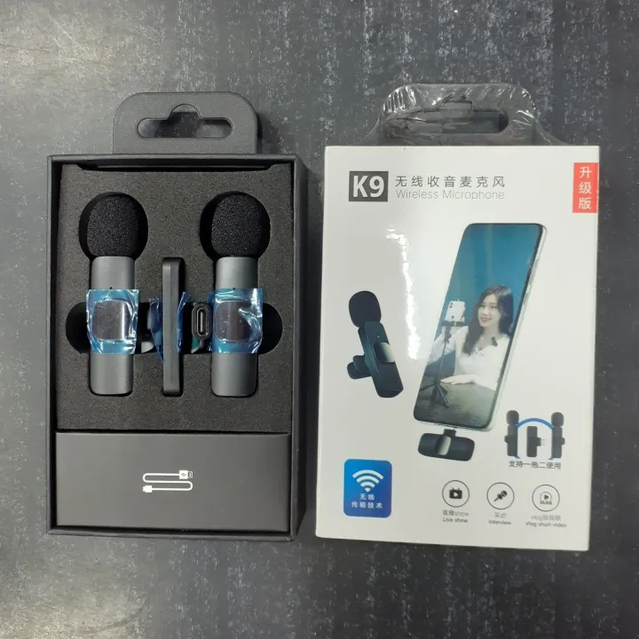 K9%202%20in%201%20Dual%20Microphone%20Mic%20Plug%20&%20Play%20USB%20Type%20C%20&%20iOS%20Wireless%20Lavaliere%20Microphone%20Auto%20Sync%20Noise%20Reduction%20NO%20APP%20or%20Bluetooth%20Needed-%20Dual%20Mic%20-%20Image%205