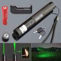 303 Green Laser Pointer Lazer Pen Visible Beam Light+18650+Charger. 