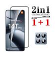 Xiaomi 14T Pro Tempered Glass Screen and Camera Lens Protector 2 in 1 Full Coverage 9H Hardness. 