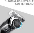 Hatteker (RFC-588) 5 in 1  Beard Trimmer Hair Clipper Hair Trimmer Clippers Mustache for Men wireless Cutting Groomer Kit for Men Kids Adults LED Display USB Body Trimmer Rechargeable Wet & Dry. 