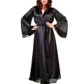 Nighty Gown Style Ladies Night Suit Black Colour. 