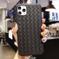 KOKKO Fashion Woven Pattern Phone Case Shockproof Breathable Compatible For Iphone 13/iphone 13 Pro Max/iphone 11pro/iphone11pro Max/iphone 12. 