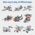 Building Blocks Aircraft Carrier Battleship Navy Robot Tank Aircraft Carrier Educational Toys for Kids. 