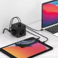USB Socket, 3 Sockets with 3 USB Ports, 6-in-1 Socket Adapter. 