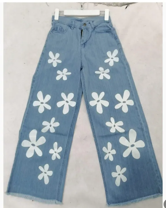 Falak Flower Zipper Skinny Jeans
