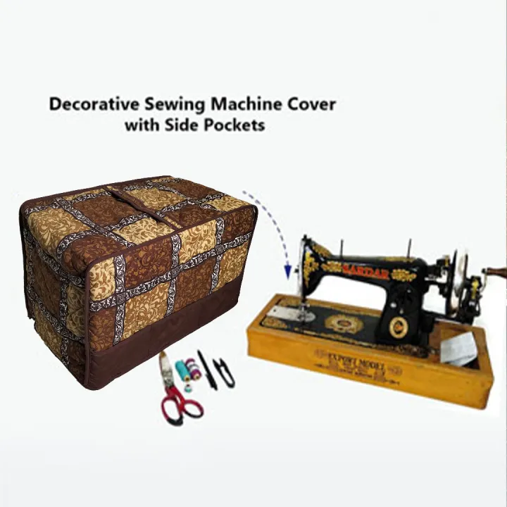 Sewing%20Machine%20Cover%20Made%20By%20Dual%20Layer%20Cotton%20Polyster%20Filling%20Quilted%20Fabric%20Washable%20Stuff%20-%20Image%204
