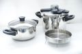 Imported Unique Pro 3 in 1 Stainless Steel Automatic Pressure Cooker 4L + 6L & 5L + 7L. 