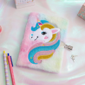 Unicorn Diary for Girls with Lock and Keys, Unicorn Journal, Magic Unicorn Notebook for Kids and Adults, Plush Secret Diary Lined Notebook. 